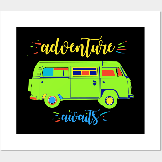 adventure awaits Wall Art by BekimART